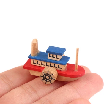 1:12 Domček Pre Bábiky Miniatúrne Loď Loď Simulácia Trajekt Model Pre Bábika Dom Dekor Deti Predstierajú, Že Hrať Hračky Darček