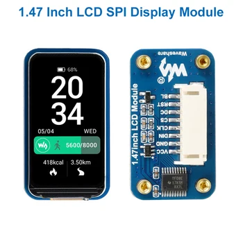 1.47 Palcový LCD Displeja Modul ST7789V3 Ovládač SPI Rozhranie 172x320 IPS Displej pre Arduino STM32 Raspberry Pi 4 3 Nulu Pico