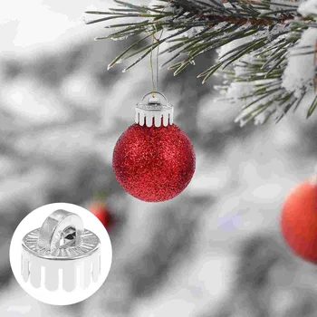 10 Ks Vianočné Gule Kryt Tvorivé Čiapky Prívesok Závesné Gule, Kovania, Plastové