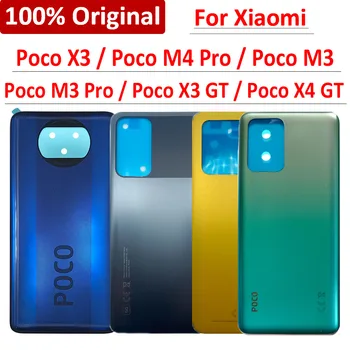 100% Original X3 X4 GT Výmena Batérie, Zadného Krytu Prípade Lepidlo Pre Xiao POCO X3 NFC Globálne Poco M4 M3 Pro 4G 5G Xaom