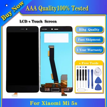100% Testované TFT LCD Displej pre Xiao Mi 5s s Digitalizátorom. Plný Montáž, Č Identifikáciu Odtlačkov prstov