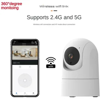 1080P Mini IP Kamera 5G WiFi Baby Monitor Bezpečnostné Nočné Videnie Krytý CCTV 4MP AI Sledovanie Audio a Video Dohľad, Alexa Cam