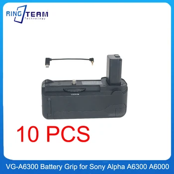 10PCS Battery Grip VG-A6300 Pre Sony Alpha A6300 A6000 Fotoaparát VGA6300 NP-FW50 Vertikálny Držiak Batérie