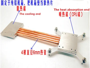 1155 1150 220 mm 270 mm 300 350 Heat Pipe Chladiča DIY sady Koordinovať všetky hliníkové šasi Stavať vypnúť počítač CPU chladiča
