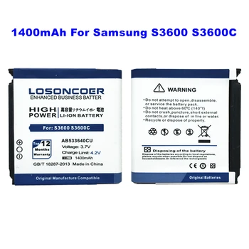 1400mAh AB533640CC AB533640CU Batéria Pre Samsung S3600,S3600C,SGH-F330,SGH-F338,SGH-F490,SGH-J630,SGH-J638 SGH-G400,SGH-G600