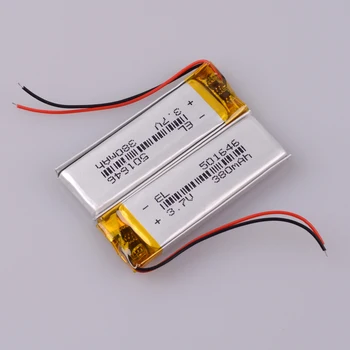 145176 -- 3,7 V 380mAh Lítium-Polymérová LiPo Nabíjateľná Batéria Mp3, Mp4 DIY TWS Lenovo priestoru pre Batérie bluetooth headset