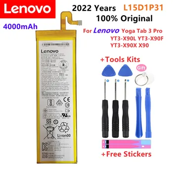 2022 Rokov, 100% Originál od spoločnosti Lenovo Yoga Karta 3 Pro YT3-X90L YT3-X90F YT3-X90X X90 100% Originálne 4000mAh L15D1P31 Batérie