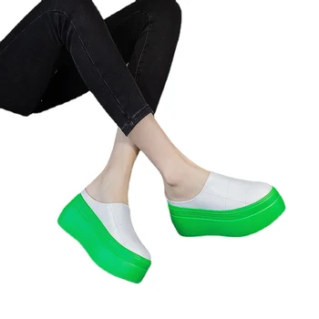 2023 nové 8cm topánky dámske letné vonkajšie pribrala sandále, papuče