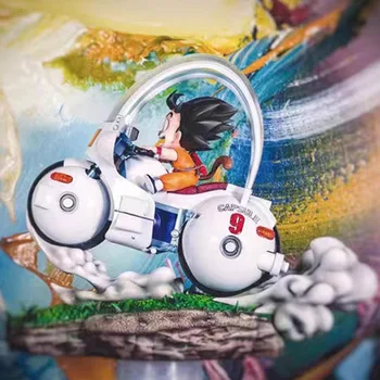 21.5 Dragon Ball Anime Obrázok Son Goku Motocykel Kakarotto Periférne Model Kolekcie Pvc Socha Displej pre Deti Darček Hračky