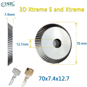3D Xtreme Náhradné Fréza Kolesa 70x7.4 x 12.7 pre Laserové Kľúčových Produktov Stroj Zámočník Nástroje