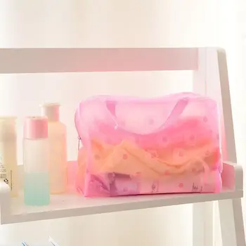 5 farba nepremokavé PVC kozmetické skladovanie taška ženy transparentné organizátor pre make-up puzdro kompresie Cestovanie Vaňa tašky Z5Q3