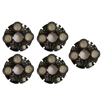 5X 3 Pole IR Led Bodové Svetlo Infračervené 3X IR LED Rada Pre CCTV Kamery na Nočné Videnie (53 mm Priemer)