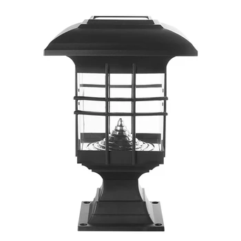 6X Solárne Post Stĺpec Lampa Nepremokavé Krajiny Záhradné Solárne Svetlo LED Vonkajšie Post Palube Spp Stĺpec Plot Lampa