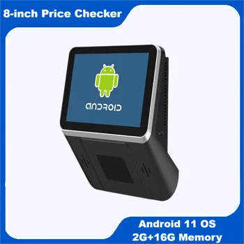8 Palcový Displej Android Cenu Checker JC80 Wall Mount POS Terminál S Čiarových kódov QR Code Reader Cena Kontrola POS WIFI, Ethernet