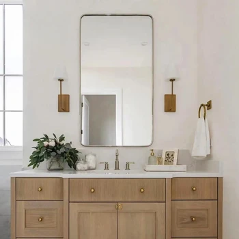 Americký štýl pôvodnej masívneho dreva kúpeľňa kabinetu, vlastnú kúpeľňu, wc, umývadlo, drez kombinácia súbor, podlahy