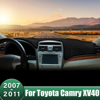 Auto Panel Kryt Vyhnite sa Svetlo Podložky Anti-UV Prípade Non-Slip Ochranné Koberce Pre Toyota Camry XV40 2007 2008 2009 2010 2011