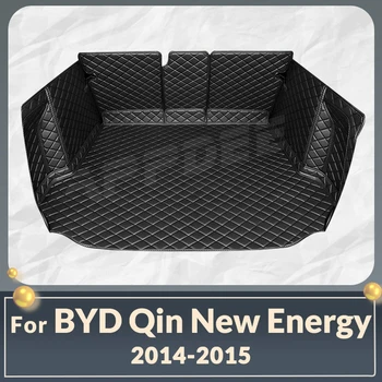Auto Plné Pokrytie Kmeňa Mat Pre BYD Qin Novú Energiu 2014 2015 kufra Auta Kryt Pad Cargo Líniové Interiéru Chránič Príslušenstvo