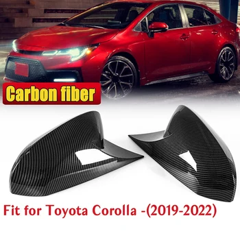 Carbon Fiber Farba OX Horn Spätné Zrkadlo Pokrytie Spp Výbava Diely Príslušenstvo Pre Toyota Corolla 2019-2023