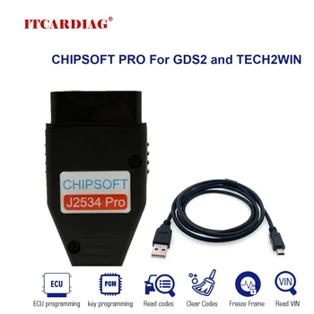 Chipsoft J2534 Pro VCI Diagnostický Kábel pre GM/OPEL GDS2 Diagnostický Nástroj pre GM GDS2 Skener GDS2 V2023.2.1 Tech2WIN 16.02.24