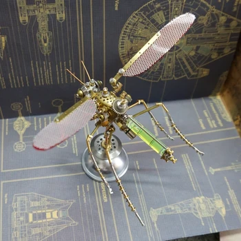 DIY Kovové Montáž Biochemické Hmyzu, Komárov Model Súpravy 3D Puzzel Hračka pre Deti, Dospelých Steampunk Mechanická Montáž Auta Darček