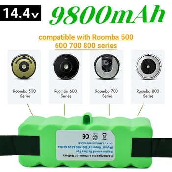 iRobot Roomba 500 600 700 800 series 560 620 650 700 770 780 880 nové 14,4 V 9800mAh nabíjateľná lítiová batéria
