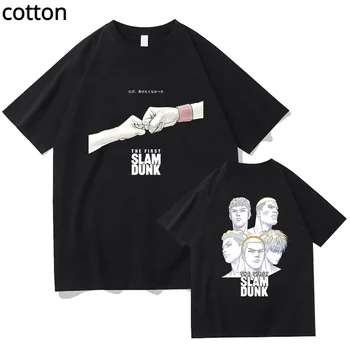 Japonské Anime Slam T-shirt Pánske Dámske Letné Topy Hip Hop Príliš Krátke Rukávy Cosplay Tees Streetwears Unisex Tričká