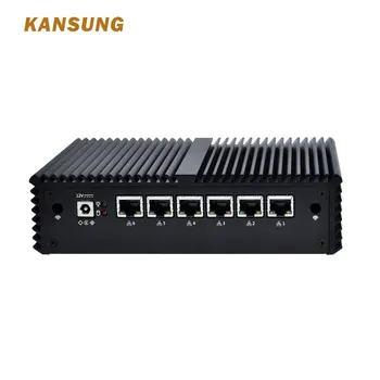 Kansung K530G6 6 LAN Mini Počítač a Smerovač Tenký Klient-Server Celeron i3 AES-NI bez ventilátora Firewall Lacné PC