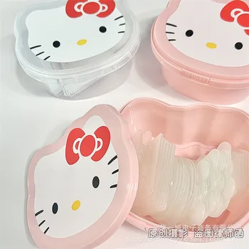 Kawaii Sanrio Hello Kitty Úložný Box Dievča Srdce Ploche Papiernictvo Rôzne Organizátor Box s Vekom Balenie Box Dievča, Darček