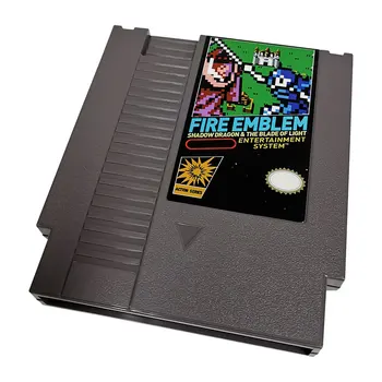 Klasický retro video hra 8-bit NES hra kazety pre 72pin herné konzoly NES - šedá shell