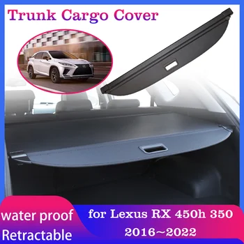Kufor Cargo Kryt pre Lexus RX AL20 450h 350 2016~2022 Batožiny Zadné Boot Opony Zásobník Ochranné Tienenie Odtieň Black Príslušenstvo