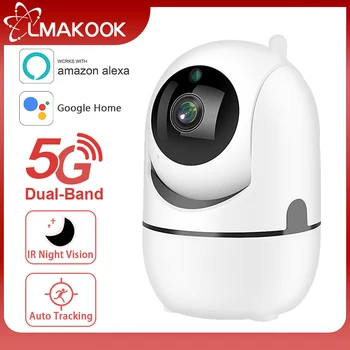 LMAKOOK 5MP 5G WiFi IP Kamera Baby Monitor Bezdrôtový Vnútorné Bezpečnostné CCTV Kamera, Automatické Sledovanie Audio a Video Surveillance Camera