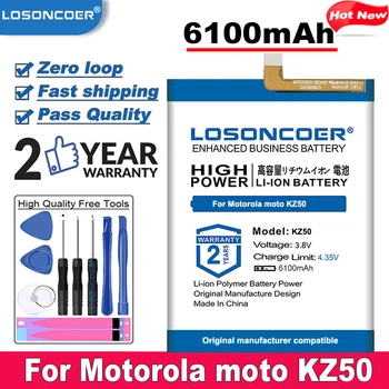 LOSONCOER 6100mAh KZ50 Batérie Pre Motorola Moto KZ50 Pre Motorola Moto G8 Moto Jeden Zoom XT2010-1