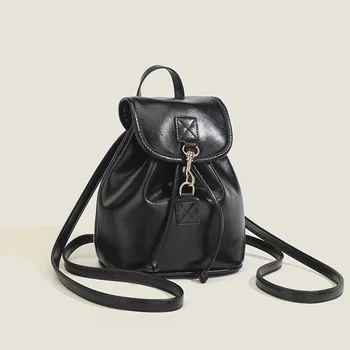 Módne a high-end kožené batoh s originálnym dizajnom, jediný ramenný veľkú kapacitu školy dochádzanie žien taška