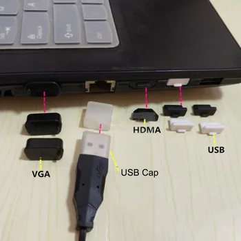 Notebook/PC USB Prachu Zátka Silikónová Proti Prachu Uzáver Krytu Notebooku prachotesný Čiapky Chránič Tablet