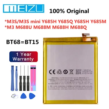 Nové BT68 BT15 Originálne Batérie Pre Meizu M3S M3S mini Y685H Y685Q Y685H Y685M M3 M688U M688M M688H M688Q Batérie Telefónu Na Sklade