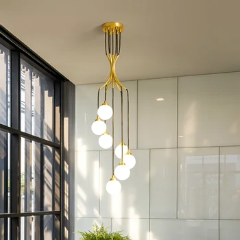 Nové G9 Medi Luxusný Luster sklenenú Guľu Prívesok Lampy, Jedáleň, Obývacia Izba, Schodisko, dekorácie, Závesné Svetlo AC90V - 260V