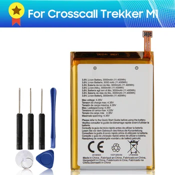 Originálne Náhradné Batérie CROSSCALL M1 pre Crosscall Trekker M1 Originálne Batérie Kvalitný Produkt +nástroje 3000mAh 4.35 V 11.4 Wh