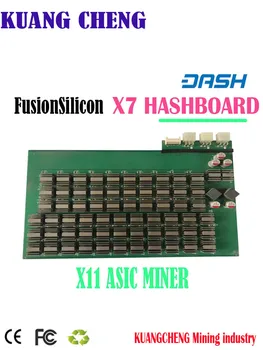 POMLČKA Baník Pôvodná Používané Ťažba Stroj FusionSilicon X7 262 G X11 demontáž Hashboard s chladiča ASIC Čip stabilná rýchlosť