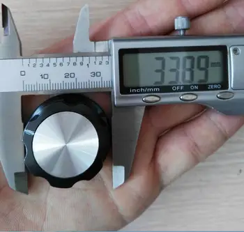 potenciometer gombík dia 34 mm, vnútorné montážny otvor 6 mm ,výška 16 mm hrniec gombík