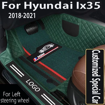 Pre Hyundai Ix35 2018 2019 2020 Auto Podlahové Rohože Vlastné Nepremokavé Koberce, Koberce Zahŕňa Auto Interiérové Doplnky Dash Mat