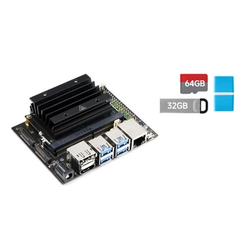 Pre Jetson Nano 4GB Developer Kit(B01) Vývoj Doska s Jadrom Dosky+Chladič+32G USB+64 G SD Karta+Čítačka Kariet