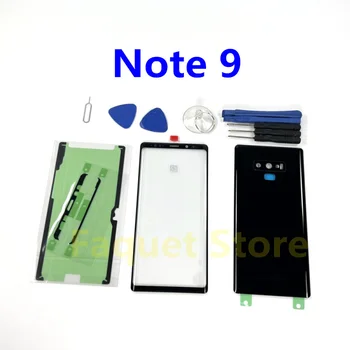 Pre SAMSUNG Galaxy Note 9 N960 N960F/DS Predné Dotykové Panel Vonkajšie Objektív Note9 Zadný kryt Batérie Späť Sklo Bývanie Kryt