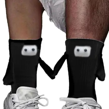 Pár Držanie Rúk Ponožka Magnetické Pár Zábavné Ponožky S Očami Magnetické Sacie 3D Bábika Pár Ponožky Pár Zábavné Ponožky Pre