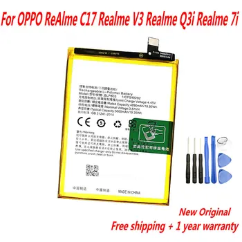 Pôvodné 5000mAh BLP803 Batérie Pre OPPO ReAlme C17 / Realme V3 / Realme Q3i / Realme 7i Mobilný Telefón