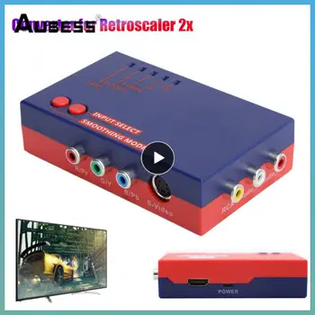 Retro Konvertor Box 2x A/v Na Prenosné Line-doubler Pre Ps2/n64/nes Retroscaler Nové Mini Video Converter Elektrických Zariadení