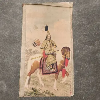 Starej Čínskej kaligrafie Prejdite Ručne Maľované Muž, jazda na koni maľovanie plátok