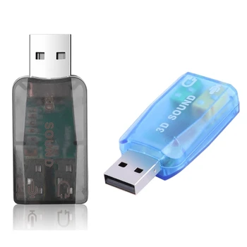 USB2.0 5.1-kanálové Zvukové Karty, Externého USB Zvukovú Kartu, 3,5 mm Mikrofón Slúchadlá Rozhranie Žiadna Jednotka Potrebné