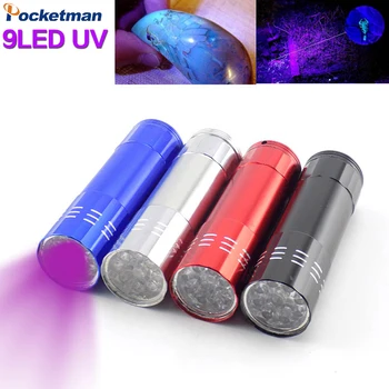 UV Lampa s Ultrafialovým 395nm UB Svetlo UV Pochodeň Čierne Mini Baterky Detektor, Pet Škvrna Bedbug
