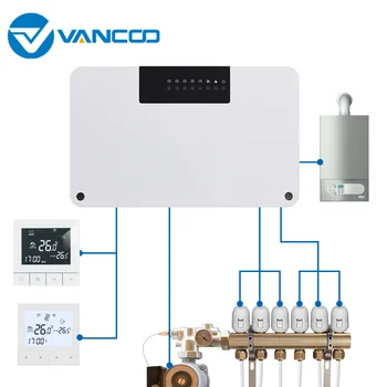 Vancoo Vody, Podlahové Kúrenie Ústredné, Kúrenie Hub Radič Smart WIFI Termostat Pohony pre Plynový Kotol Koncentrátor