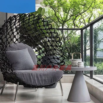 Vlastné vajcovité vonkajší stôl a stoličky dizajnér model izba ratanový sofa nádvoria záhrady villa B&B tvorivé ratanový nábytok